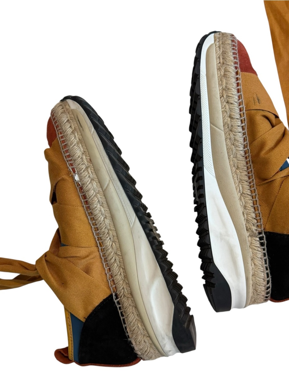 Free People Chapmin Multicolor Espadrille Platform Sneakers with Bow Accents - Picture 8 of 15